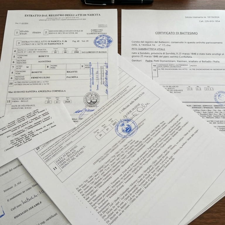 Libro de registros parroquiales antiguos y comunas para búsqueda y solicitud de actas en Italia-genealogia