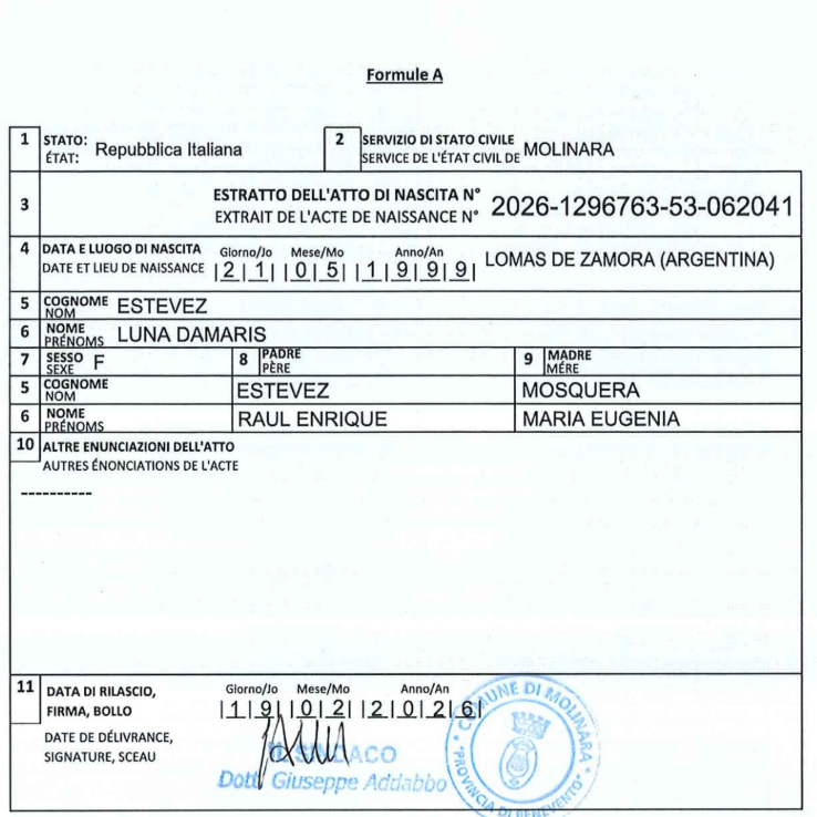 Fachada de un comune italiano donde se gestiona la transcripción de actas de matrimonio y nacimiento